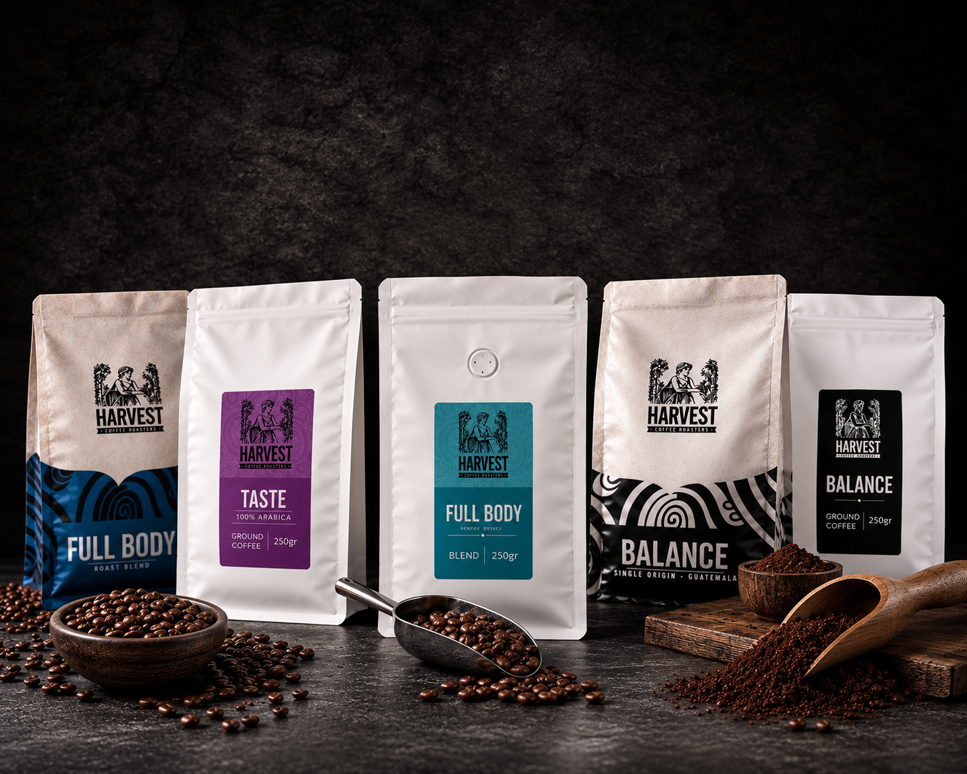 Coffee beans & Ground coffee