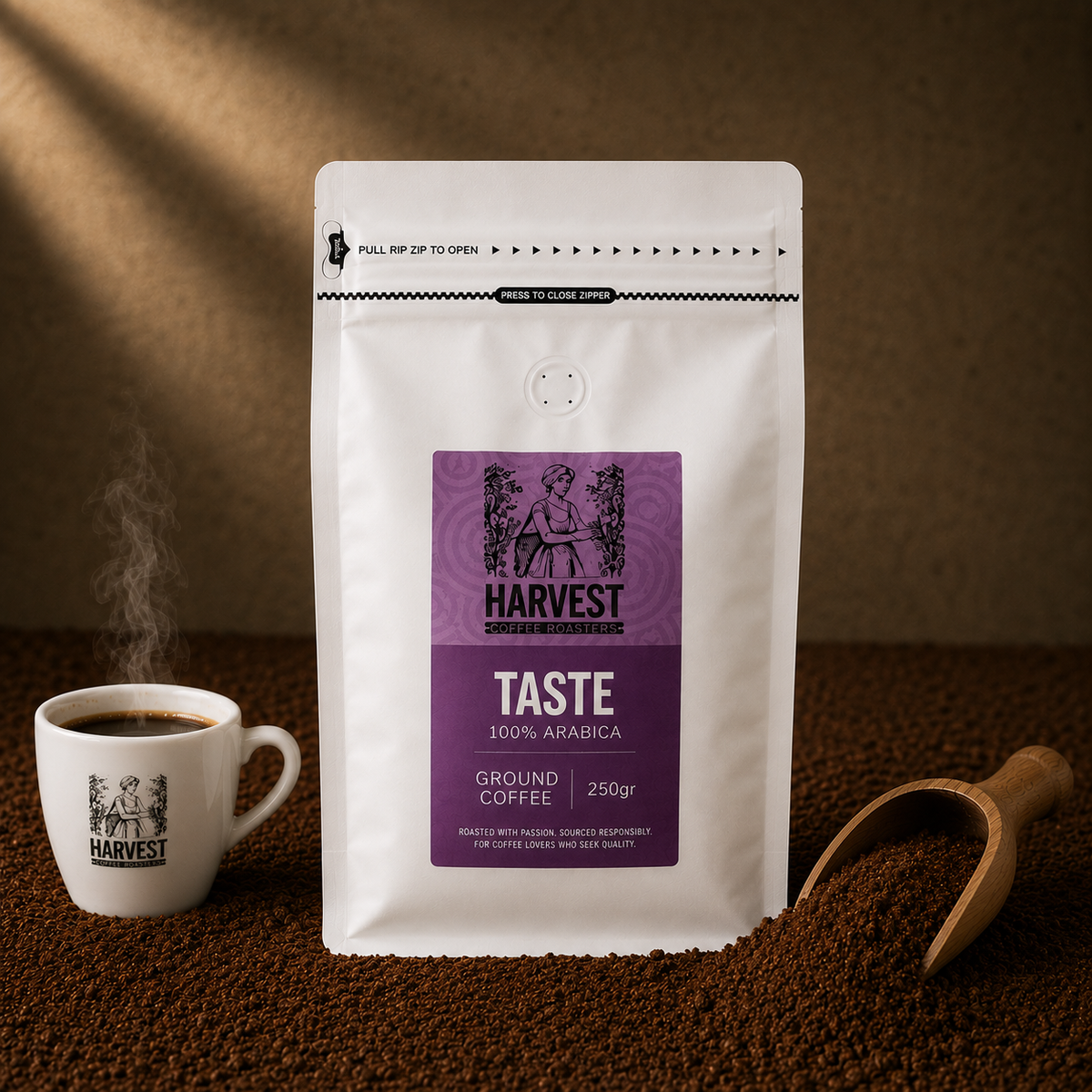 Espresso Ground Coffee Beans Taste 250g